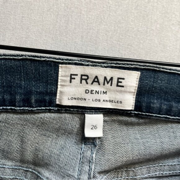 Frame Le Skinny de Jeanne Denim Women's Blue Jeans Sz 26 - Picture 4 of 10